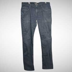 7 For All Man Kind Jeans Mens 34X34 The Straight Solid Black Pre Owned